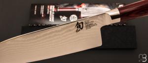   Couteau japonais Kai Shun Classic Red Santoku 190 mm Limited Edition - DM.0717RD