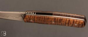   Couteau " liner lock " custom de David Lespect - Koa et C105