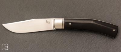 Couteau pliant de poche par Laurent Gaillard - Ebène / 14C28N