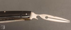  Couteau " 12A PERO " fait main par Denis Lagarde - Corne de buffle