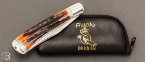   Couteau « Back Pocket » de Bill Ruple - Bois de cerf et W2