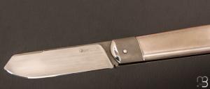   Couteau " Barlow " custom par Olivier Ouertal - Inox et lame en RWL-34