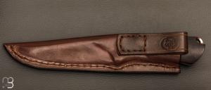    Couteau " Pièce unique" droit par Charles Roulin