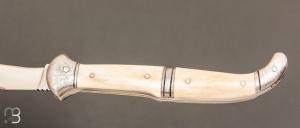 Couteau " Châtellerault 12cm "  de Robert Beillonnet - Bois de renne et RWL34 