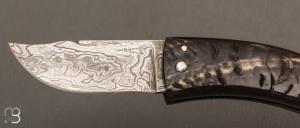 Couteau  "  Curni lame damas " par Alexandre Musso