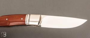    Couteau " Drop "  custom lock-back par Raphaël Durand - Micarta et RWL34