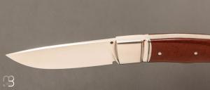    Couteau " Drop "  custom lock-back par Raphaël Durand - Micarta et RWL34