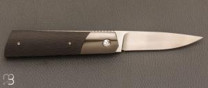   Couteau " Gentleman  " custom de Stéphane Sagric - Fatcarbon® Sidecut et lame en RWL34