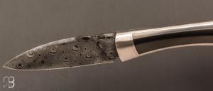  Couteau " Gentleman automatique " custom de Florent Dall'ava - L'atelier Dall'ava - Damas / Zirconium