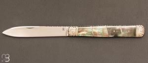  Couteau "Interprétation du Violon" par Romain Alvarez - Nacre noire