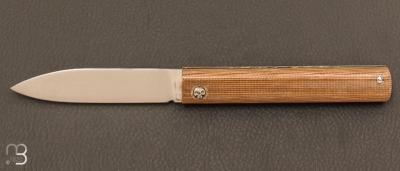 Couteau " L'Olonnois " de L'atelier du capitaine - Micarta sable