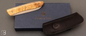   Couteau " L08 " par Perceval - Loupe d'Acacia et 19C27