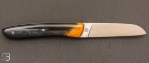   Couteau " L08 " de poche pliant par Perceval - Os de chameau et 19C27