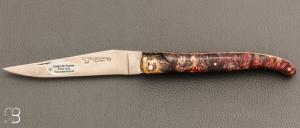    Couteau Laguiole en Aubrac Collection Cosmos modèle " Espace " - Loupe de sureau