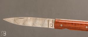 Couteau " Le Français   " damas et amourette par Perceval