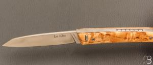 Couteau " Le Klic " par JP Hontanx - Bouleau et 12c27N