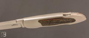  Couteau " Lock-Back 001 " custom  par Warren Osborne - Jaspe