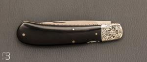   Couteau " Lock-back " pliant par H. McBurnette - Micarta et ATS-34