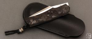   Couteau " Lultrafort Poker " de Rémi Lavialle - Ébène et RWL34 