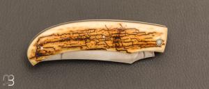   Couteau " M8 " de Silvain Dixneuf - Ivoire de mammouth et C130