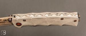  Couteau MC33MD par Mcusta - Damas et Rainbow damas - Pièce Unique