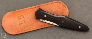    Couteau "Magna Pinna" fait main par Laraud Blade  - Ebène et 14C28