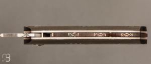   Couteau " Mini Bec " fait main par Alain SITZ - Fibre de carbone et lame en 14c28