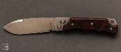 Couteau de poche "piston amorti" par ric Parmentier - Bois de fer d'Arizona