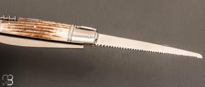 Couteau " Rumilly 4 pièces " par Romain Alvarez - Bois de cerf et RWL34