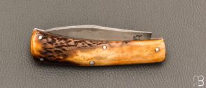   Couteau "Scagel" par Pierre Henri Monnet - Bois de cerf