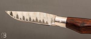  Couteau " Sgrigua " par Roberto Ottonello - Bois de fer et Damas