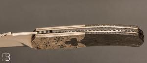 Couteau "Urubu Seamless" liner lock par Carlo Cavedon - CavedonArt