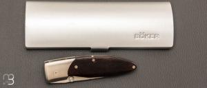  Couteau " Walker Design " liner lock de Böker - Cocobolo et ATS-34