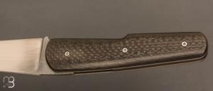  Couteau " Bohème " de Rémi Lavialle - Lame de Feu - Fibre de carbone et 90MCV8