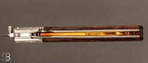   Couteau " liner lock " custom par Philippe RICARD - Bois de fer et RWL34