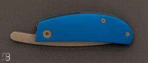 Couteau custom piémontais par Filip de Coene - Ensizen - G10 bleu