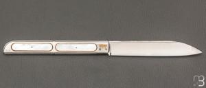 Couteau " Grande Chimère " pliant fait main par Bastien Toubhans - Atelier Beau Merle