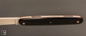    Navette de collection par Adrien Vautrin - Acier inoxydable 14c28N et corne de buffle