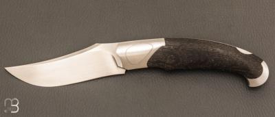 Couteau "Nuevo LockBack" pliant artisanal de Cyril Kalisz - Morta et RWL34