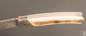    Le " 1820 Berthier " par Joël Grandjean - Ivoire de Mammouth et lame damas plume