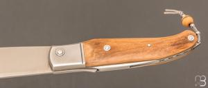 Couteau " Bohémien " par Tony Ruot - Ivoire de mammouth et lame en RWL34