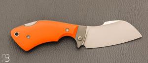 Couteau " 2.5 doigts " lock-back par Albin Deloison - G10 et lame en N690Co