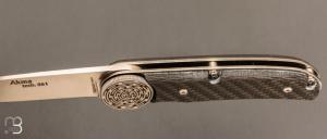 Couteau " Akma Tech n°61" linerlock par Florinox - Fibre de carbone