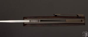 Couteau " Axyome " par Thierry Savidan - Bois de fer et RWL-34