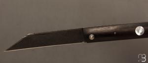    Couteau " Balthazard " de collection par Benjamin Mittay - Ebène et lame en 80crv2