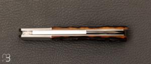 Couteau " Barlow " de Ken Steigerwalt - Amber Stag et RWL-34