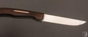 Couteau " Big Lock-back  " custom par Petr Hofman - Black Chacate wood et RWL34