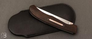 Couteau " Big Lock-back  " custom par Petr Hofman - Black Chacate wood et RWL34