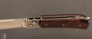   Couteau  "  Billy " par Éric Parmentier - Bois de fer d'Arizona et Suminagashi SGPS