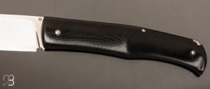 Couteau " Drop " slipjoint  custom par Raphaël Durand - G10 et RWL-34